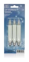 Zeige Details für BP Filament LED Schaftkerze 34V 0,1W 3er-Blister Bild von BP Filament LED Schaftkerze 34V 0,1W 3er-Blister
