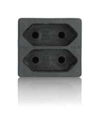 Zeige Details für Multistecker 2x Euro schwarz Bild von Multistecker 2x Euro schwarz