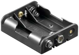 Zeige Details für Batteriehalter für 3x Mignon mit Druckknopf Bild von Batteriehalter für 3x Mignon mit Druckknopf