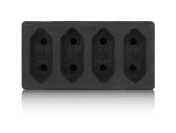 Zeige Details für Multistecker 4x Euro schwarz Bild von Multistecker 4x Euro schwarz