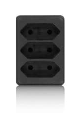Zeige Details für Multistecker 3x Euro schwarz Bild von Multistecker 3x Euro schwarz