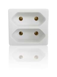 Zeige Details für Multistecker 2x Euro weiß Bild von Multistecker 2x Euro weiß