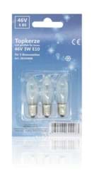 Zeige Details für Topkerze voll geriffelt 46V 3W E10 3er-Blister Bild von Topkerze voll geriffelt 46V 3W E10 3er-Blister
