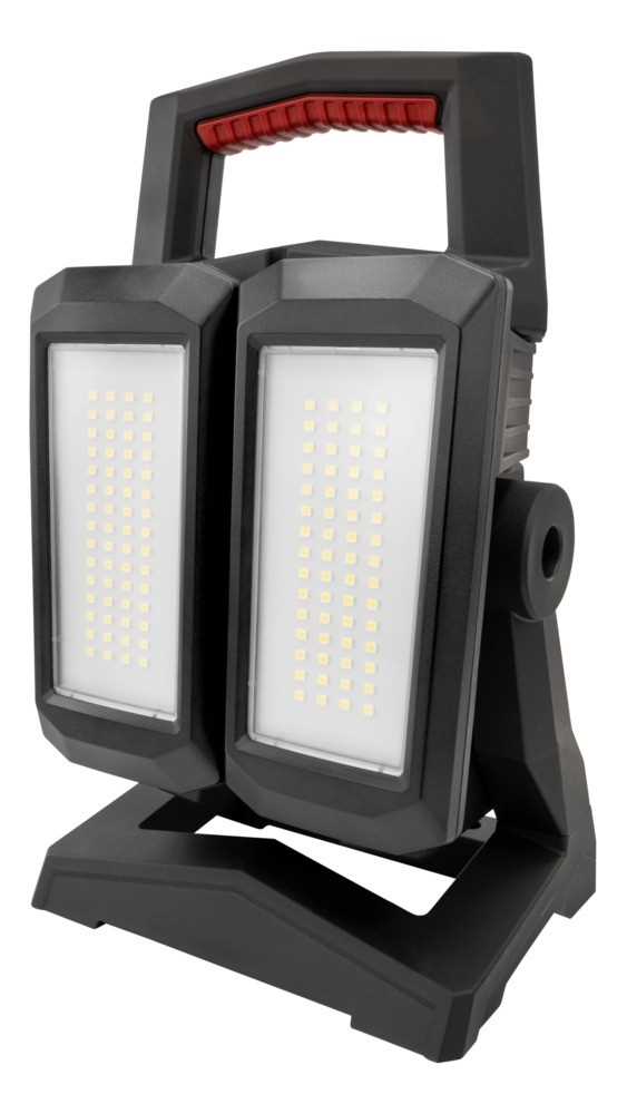 Bild von Ansmann Handscheinwerfer HS4500R Duo LED-Profi-Arbeitsscheinwerfer mit wechselbarem Akkupack, 4 Leuchtstufen, schwenkbare Leuchteinheiten