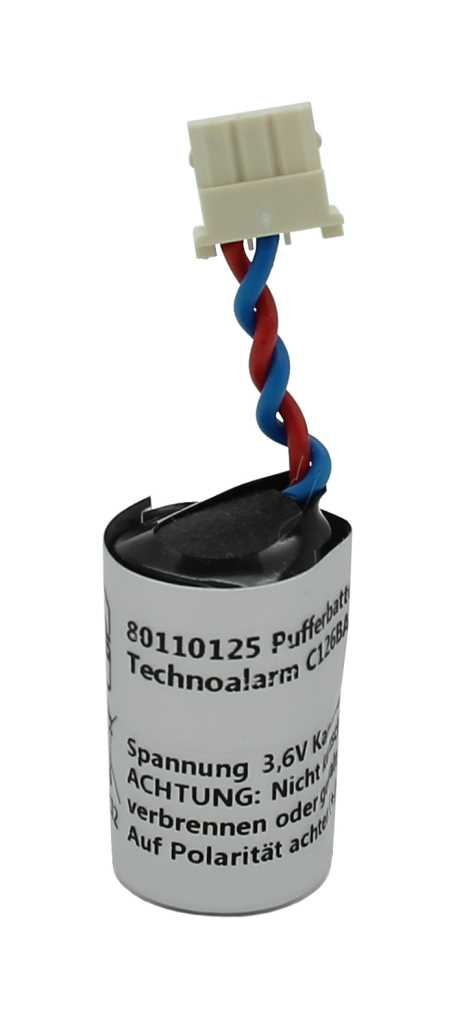 Bild von Pufferbatterie LiSoCl2 3,6V 1,2Ah ersetzt Technoalarm C126BATT36LI
