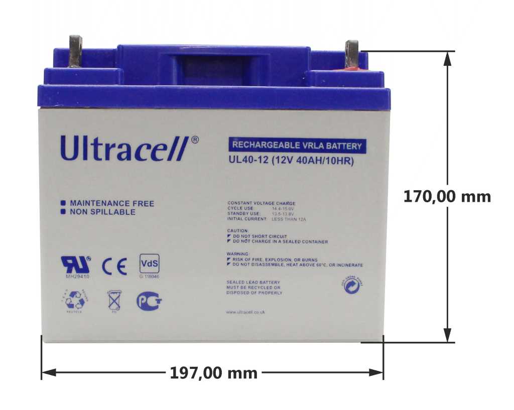 Bild von Ultracell UL40-12 12V 40Ah