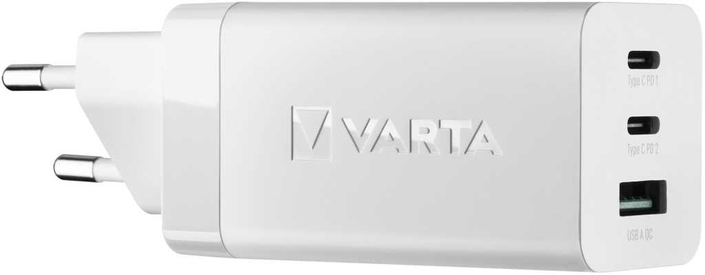 Bild von Varta 57956 High Speed Charger 65W Die effizienteste Art zu laden! Neben innovativer GaN Technologie überzeugt der VARTA High Speed Charger auch mit einem kompakten Design und höchste Ausgangsleistung! 
