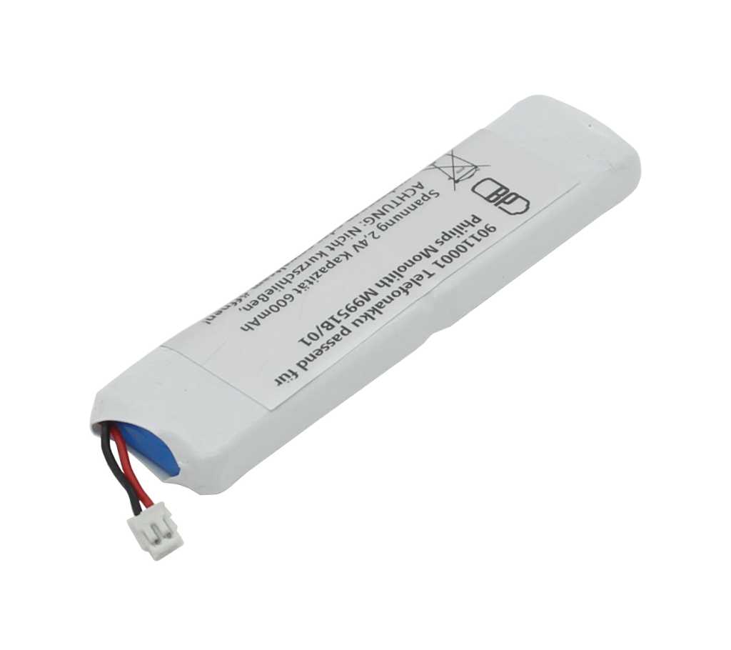 Bild von Telefonakku NiMH 2,4V 550mAh passend für Philips Monolith M9951B/01