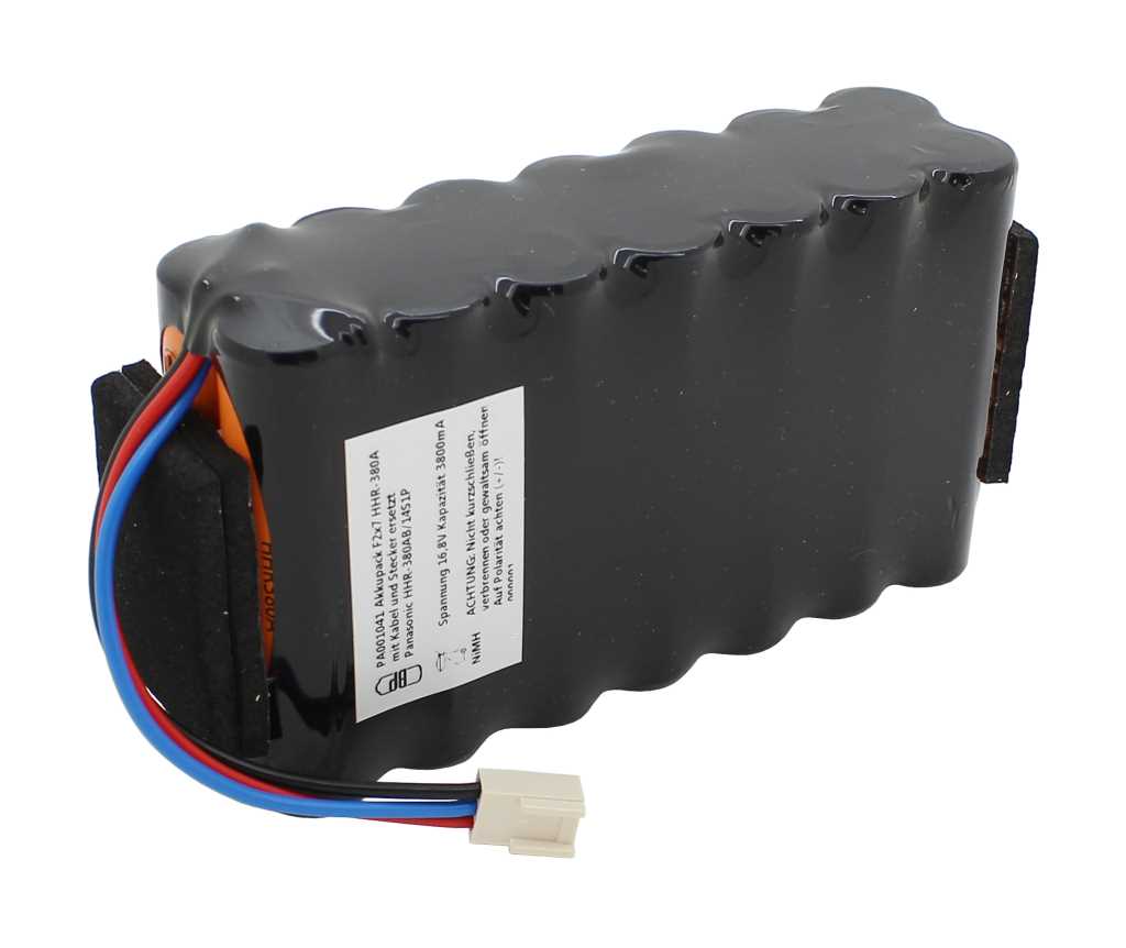 Bild von Akkupack NiMH 16,8V 3800mAh F2x7 HHR-380A mit Kabel und Stecker ersetzt Panasonic HHR-380AB/14S1P