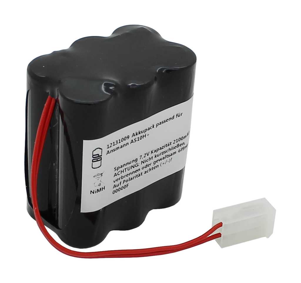 Bild von Ansmann Akkupack NiMH 7,2V 2200mAh 100mm Kabel