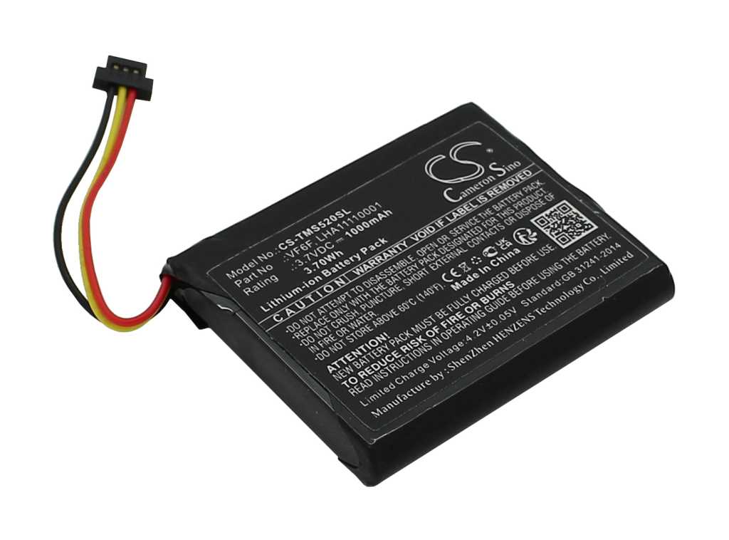 Bild von PDA-Akku LiIon 3,7V 1000mAh ersetzt TomTom LHA11110001