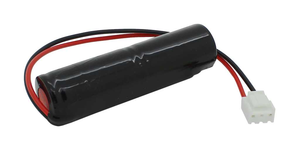 Bild von Notleuchtenakku NiMH 2,4V 2500mAh L1x2 Sub-C mit 200mm Kabel Stecker ersetzt Zumtobel 00154465