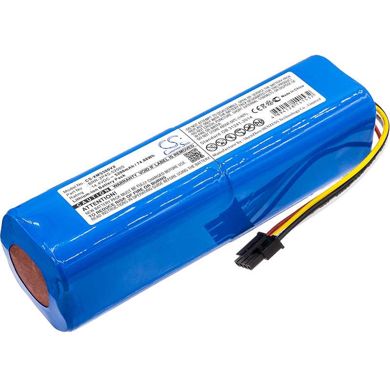 Bild von Reinigungsgeräteakku LiIon 14,4V 5200mAh ersetzt Xiaomi BRR-2P4S-5200S